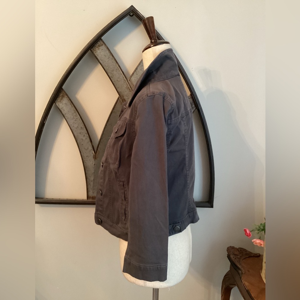 LOFT Charcoal Jean Jacket - Picture 4 of 9